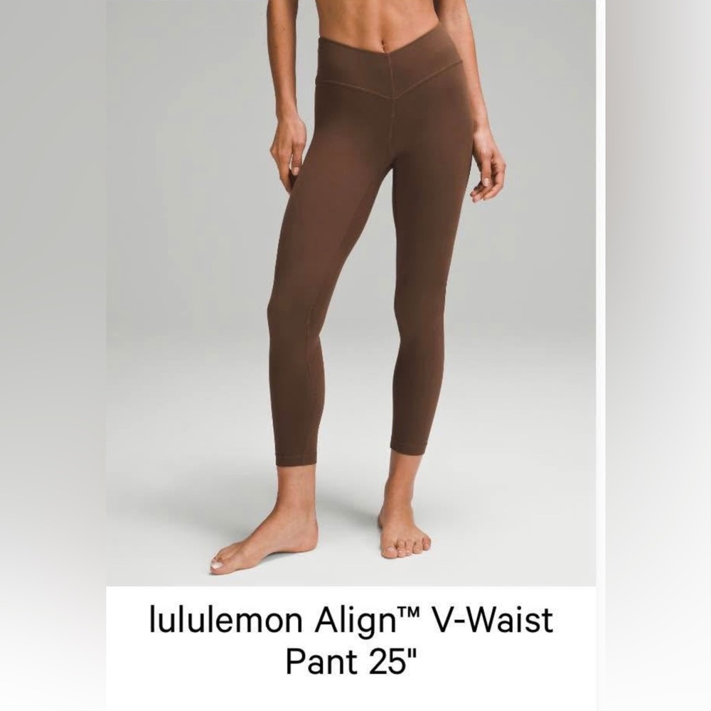Lululemon V-Waist Leggings 25” - Size 4